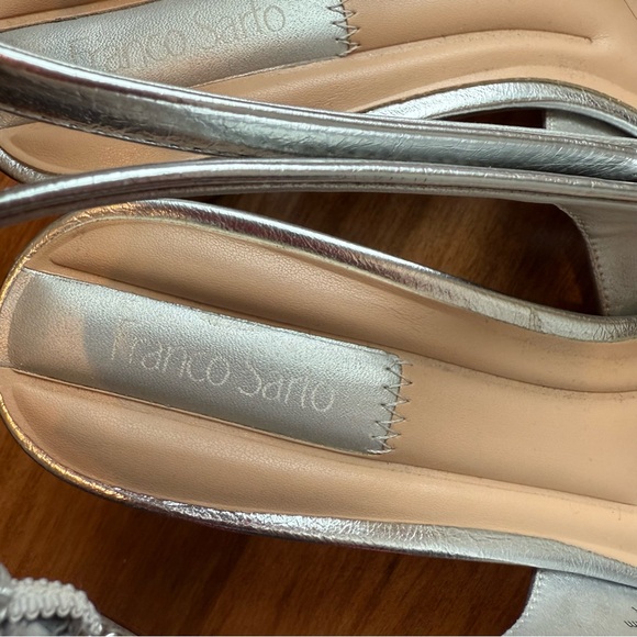 Elegant Silver Slingback Heels - Picture 3 of 8